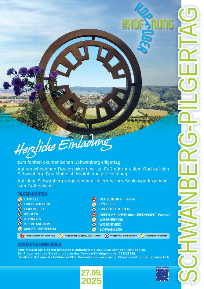 Plakat zum Schwanberg-Pilgertag am 27. September 2025