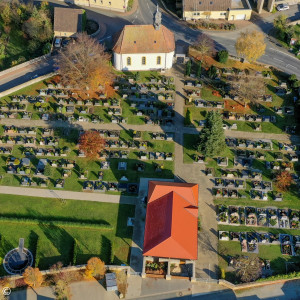 Friedhof von oben