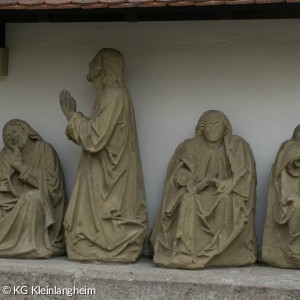 Gethsemane-Gruppe an der Außenmauer